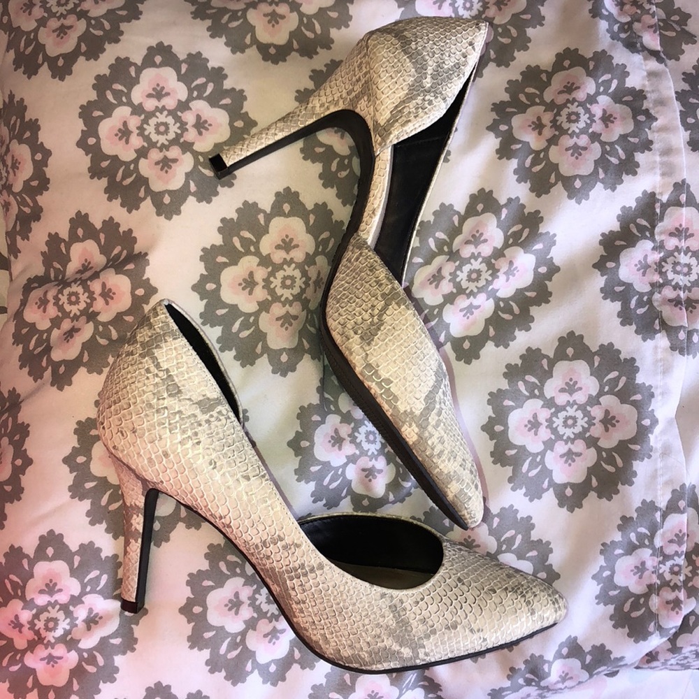 Snake skin heels